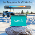 48V 100Ah Lithum Golf Cart Battery Kit-low temperature cut off protection