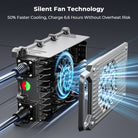 48v 15A lifepo4 battery Charger cooling fan