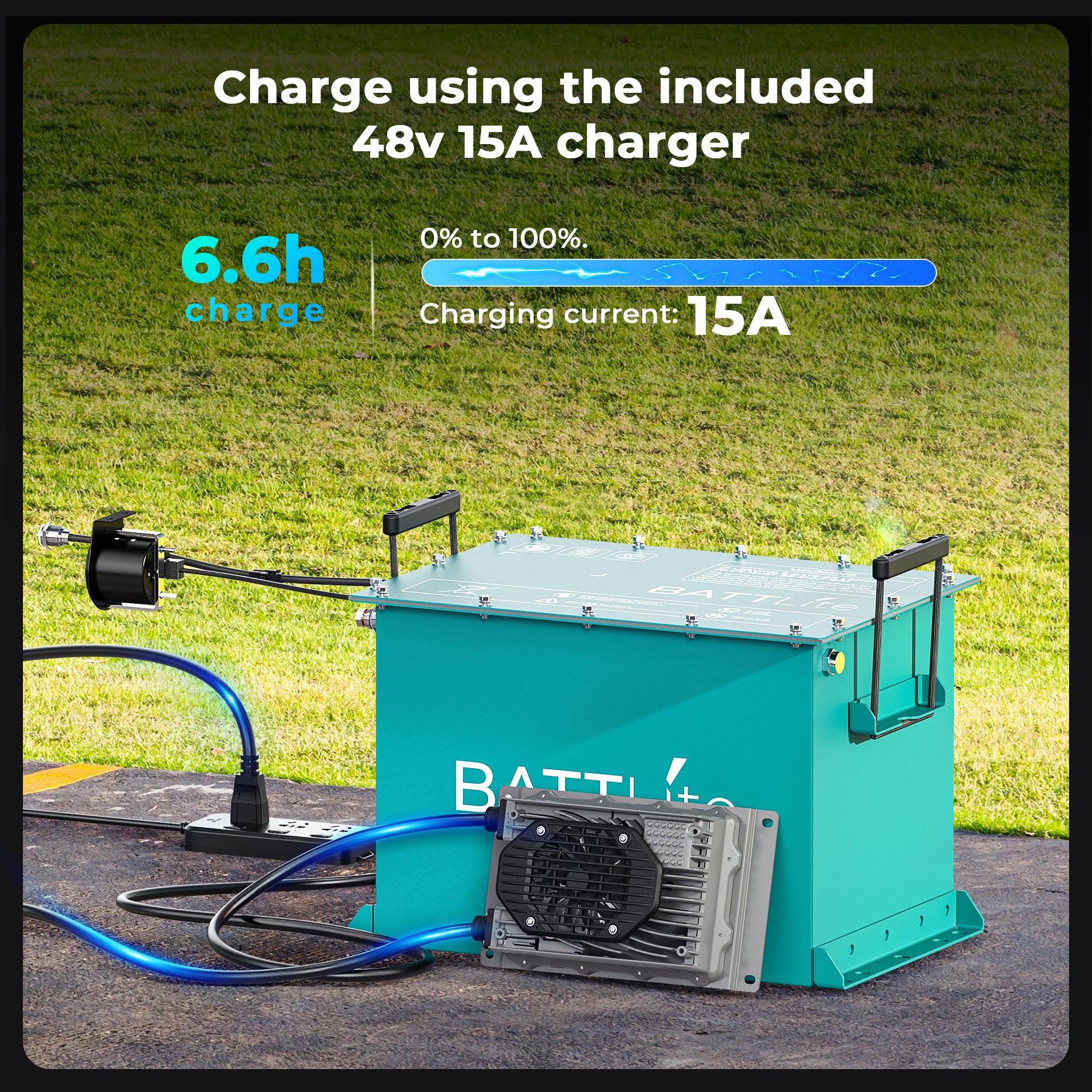 lithum golf cart battery - charging